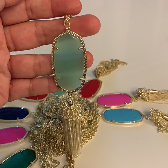 Kendra Scott Rayne Stone Tassel Necklace - Picture 8 of 16